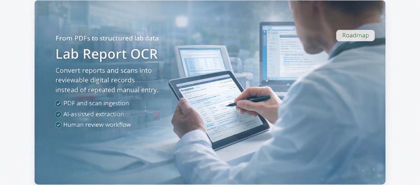 Laboratory report prepared for digital extraction